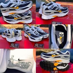 Nike Initiator Obsidian Metallic Silver White Team Gold Running Shoes Men’s 11